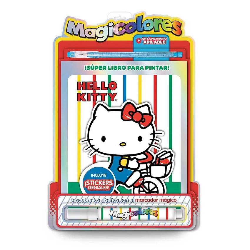 [6323] Libro Para Pintar Vertice Magicolores - Hello Kitty