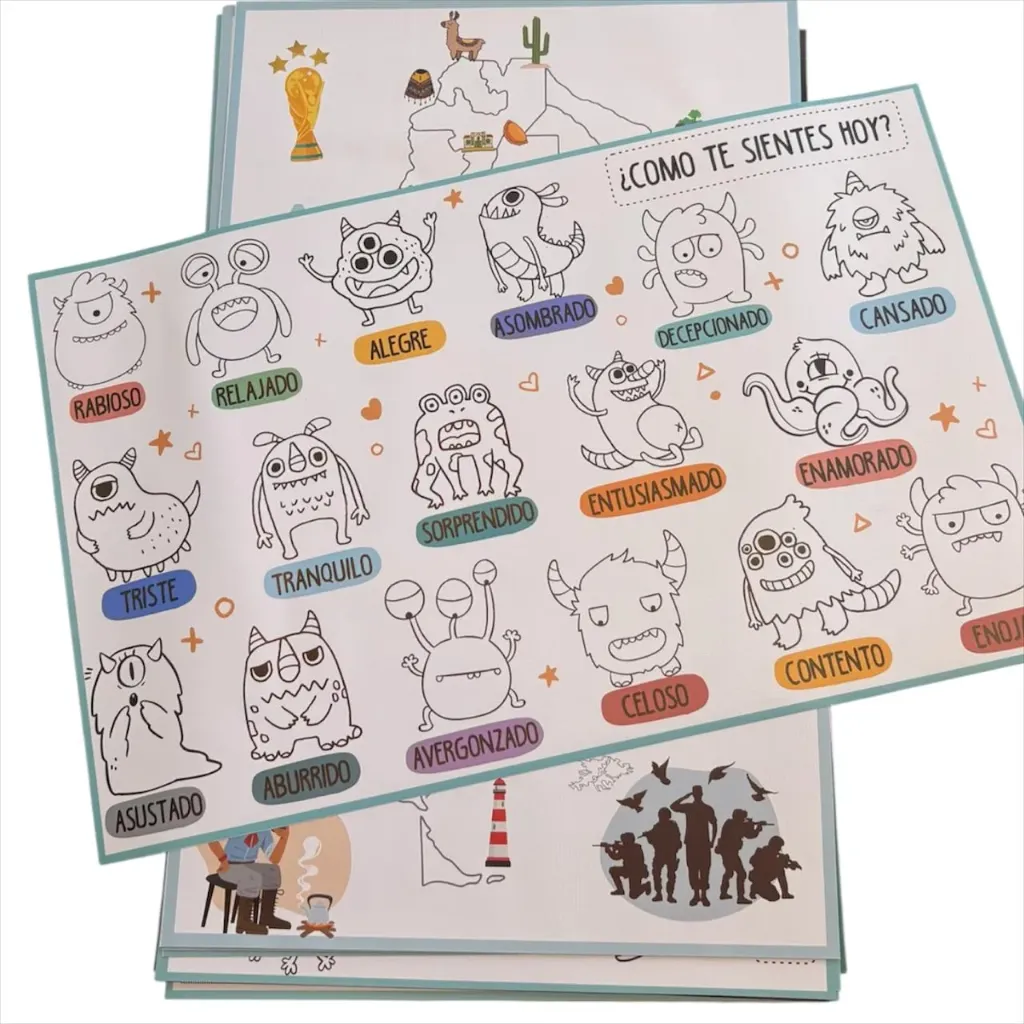 Individuales lona para pintar reutilizables