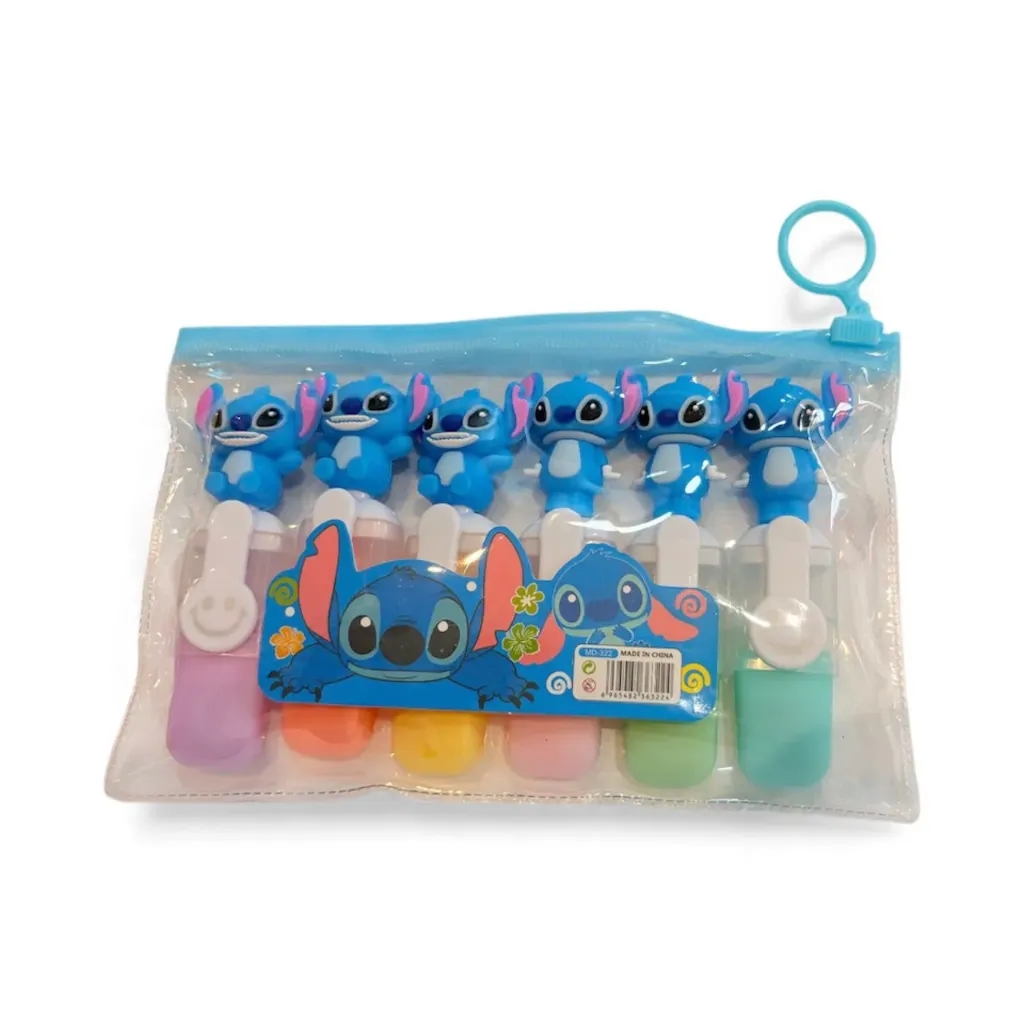 [md322] Resaltadores fantasía Stitch x 6