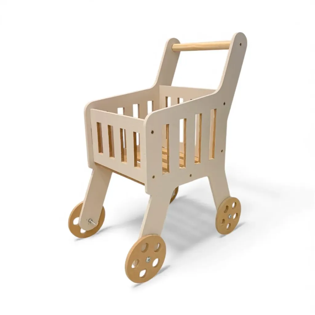 Carrito de compras madera