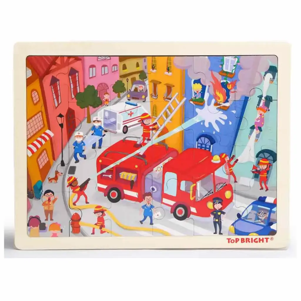 [TPB040] Rompecabezas bomberos 24 piezas