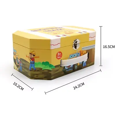 [YGB331] Rompecabezas construcciones valija 130 piezas