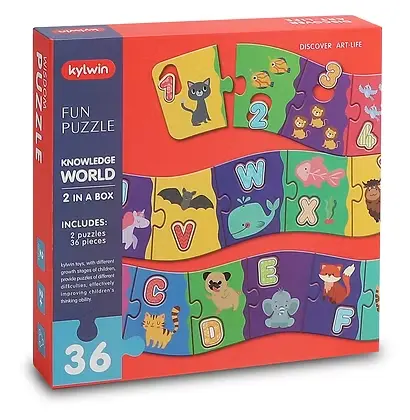 [YGB261] Rompecabezas Tren de números y letras 36 piezas