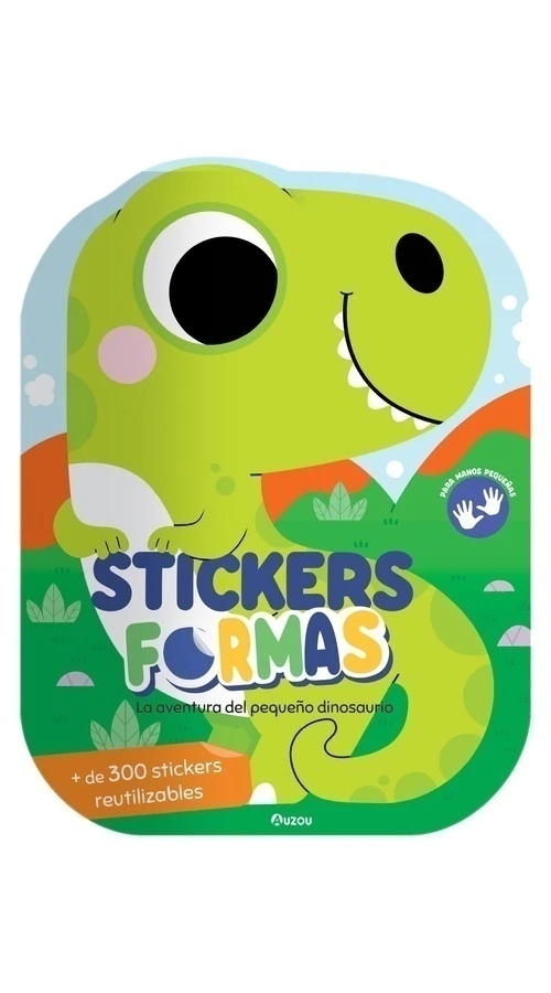 [979-10-395-5197-7] Stickers formas: la aventura del pequeño dinosaurio