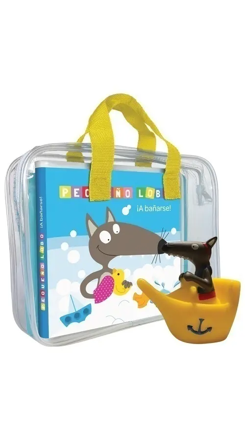 Pequeño lobo ¡a bañarse!