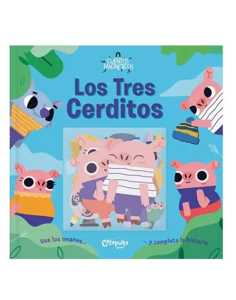 Cuentos magnéticos: Los tres cerditos (cuento + 15 imanes)