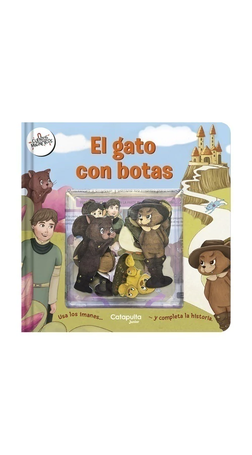 Cuentos magnéticos: El gato con botas (cuento + 15 imanes) 