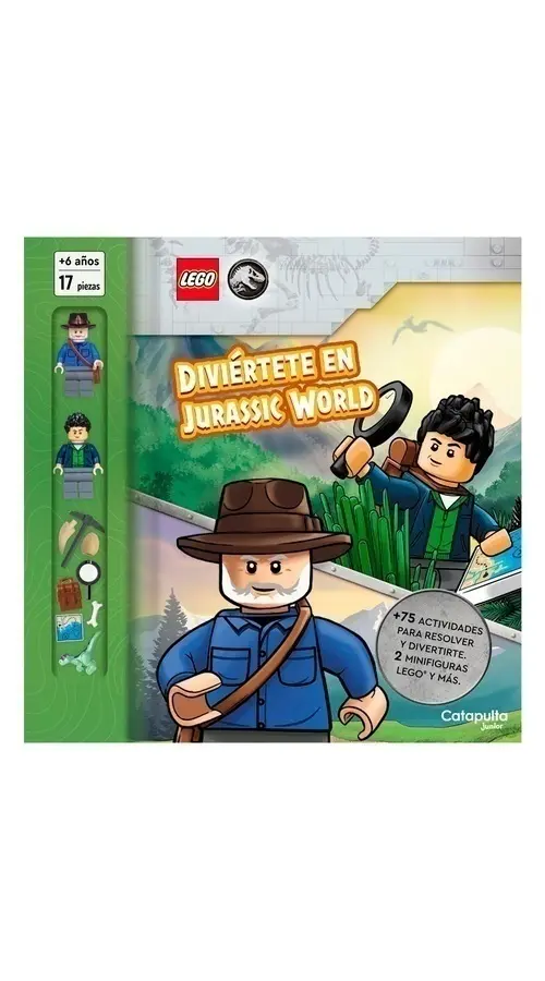 Diviertete en Jurasicc World (75 actividades + 2 minifiguras LEGO)