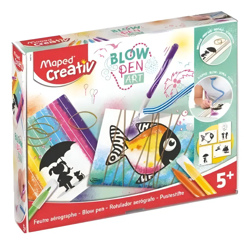 Set Maped Creative Blow Pen Art Cuerdas