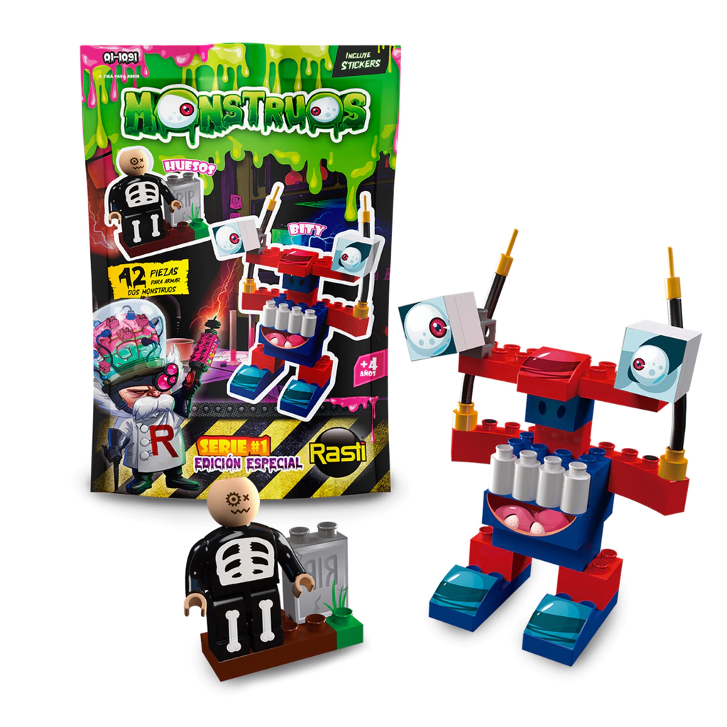 Rasti Monstruos Bitty & Huesos 42 piezas