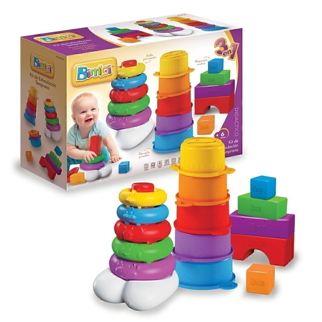 Bimbi Kit de Estimulación Tremprana 3 en 1