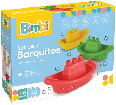 Bimbi 3 barquitos para el agua