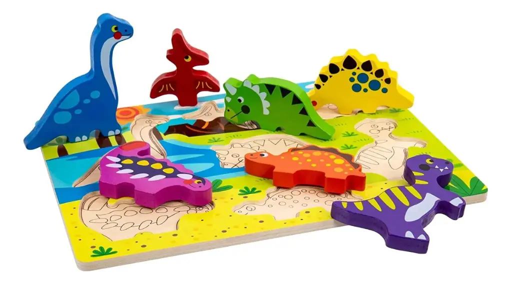 [TKT022] Encaje de dinosaurios con volumen