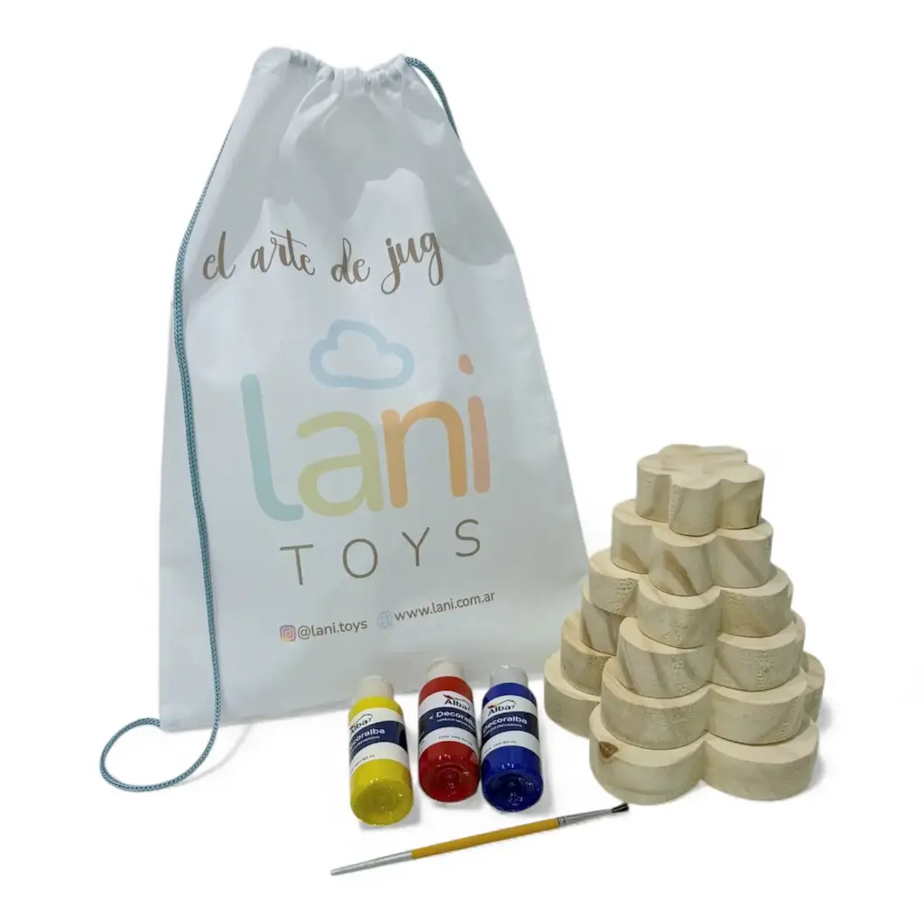 Torre encastre Flor madera