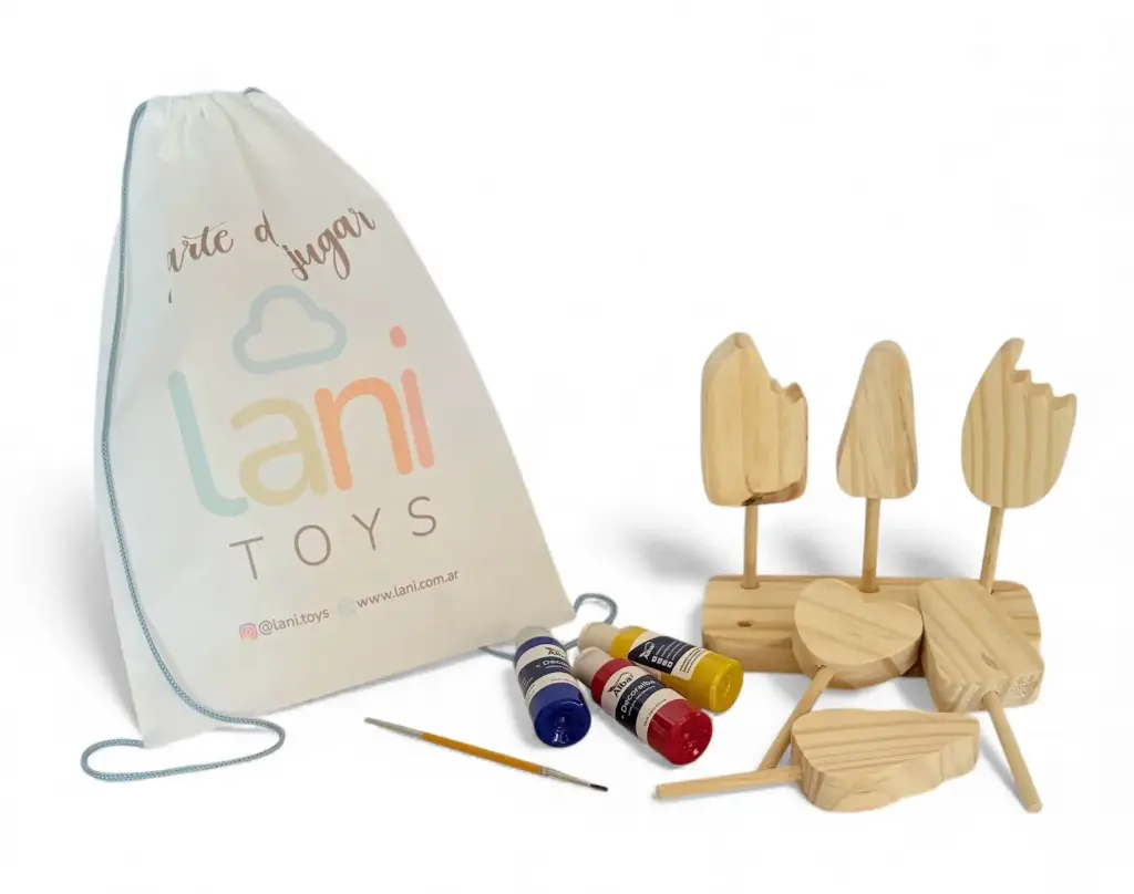 Kit plantado madera Heladitos