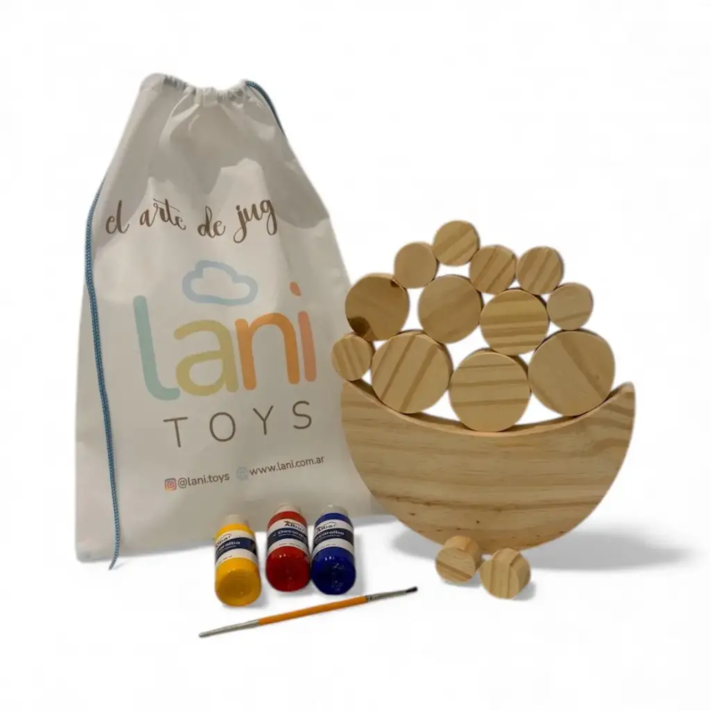 Juego de equilibrio en madera Círculos