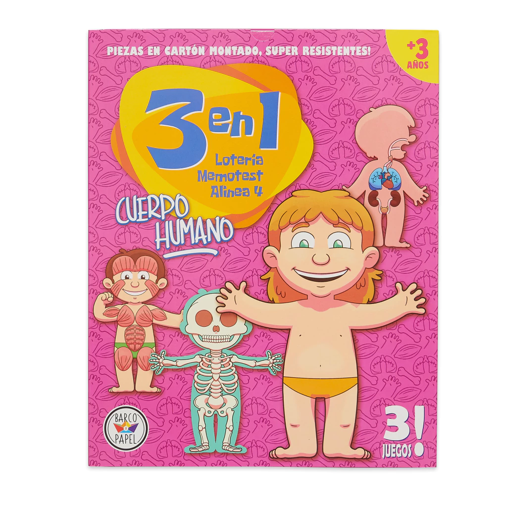 Juego 3 en 1 El Cuerpo humano