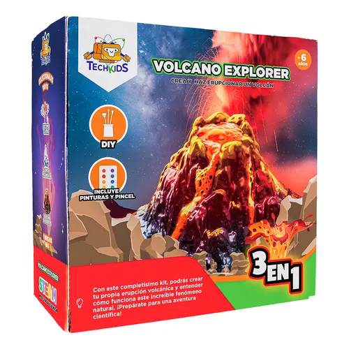 Juego De Ciencia Volcan 3 En 1