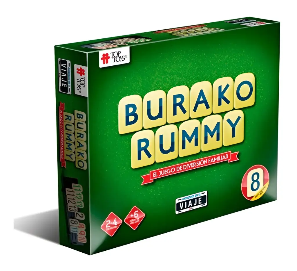 Juego Burako Rummy de viaje