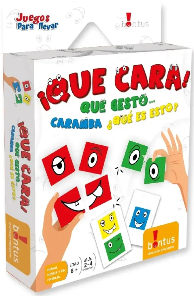 Juego de cartas Que cara!