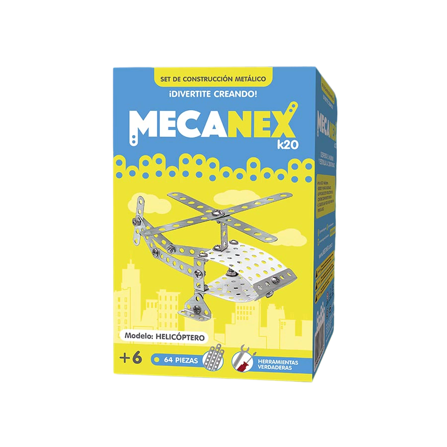 Mecanex Helicóptero metal 64 piezas