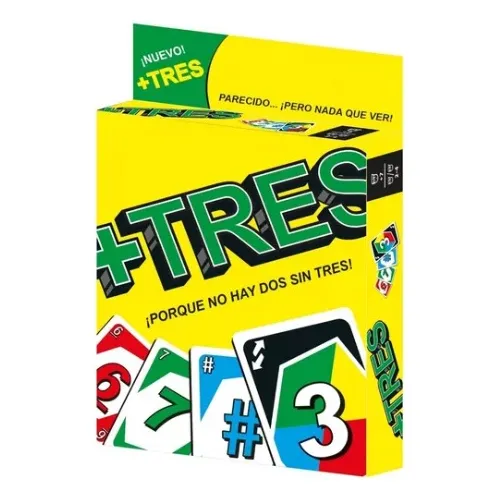 Juego de cartas +TRES 