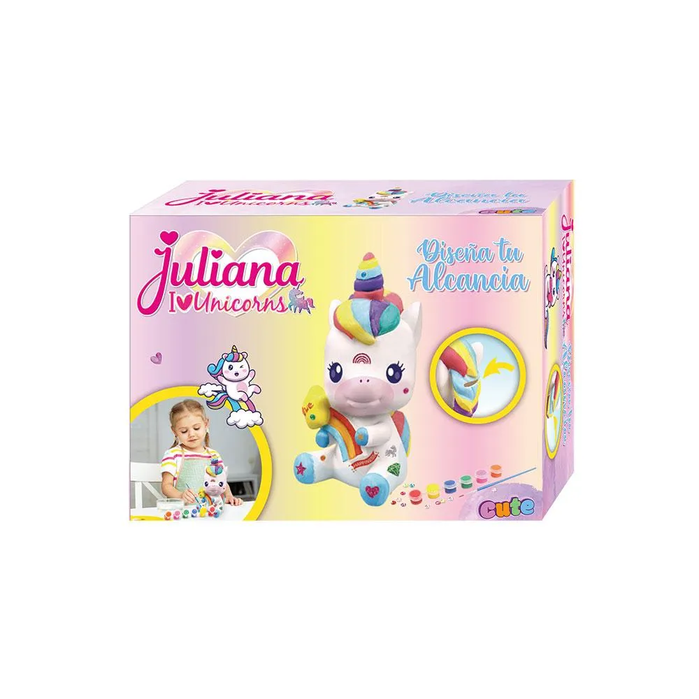 Juliana diseña tu alcancia Cute Unicorn