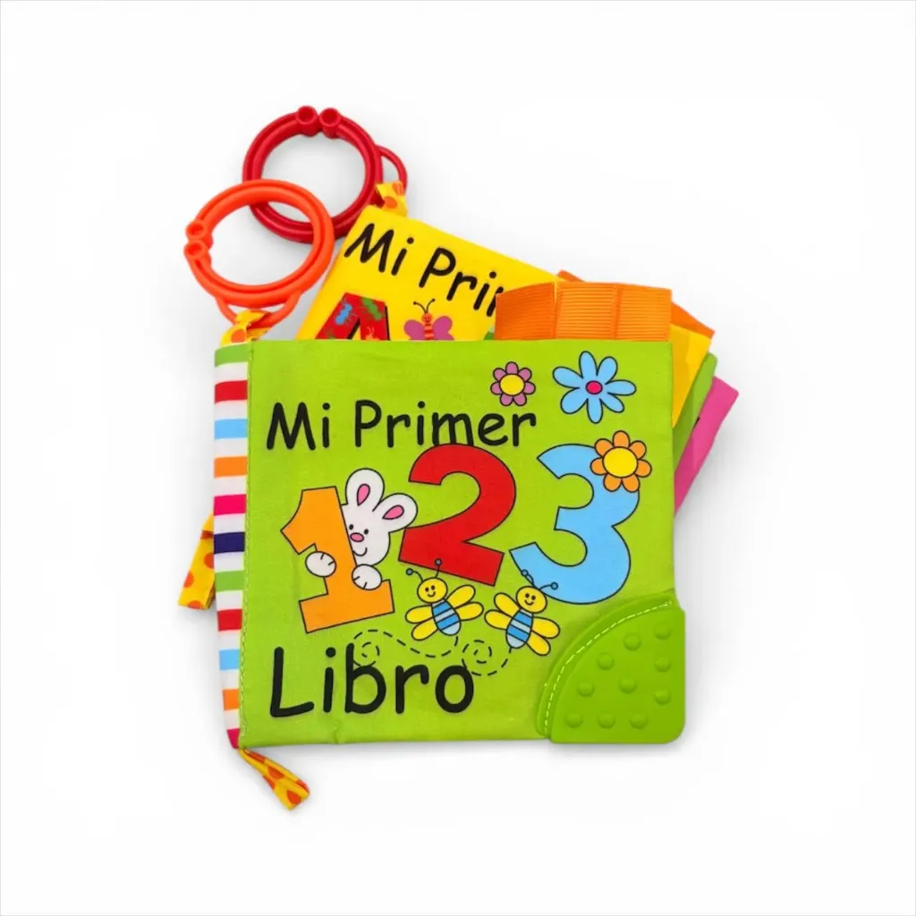 Libro de tela didáctico con mordillo