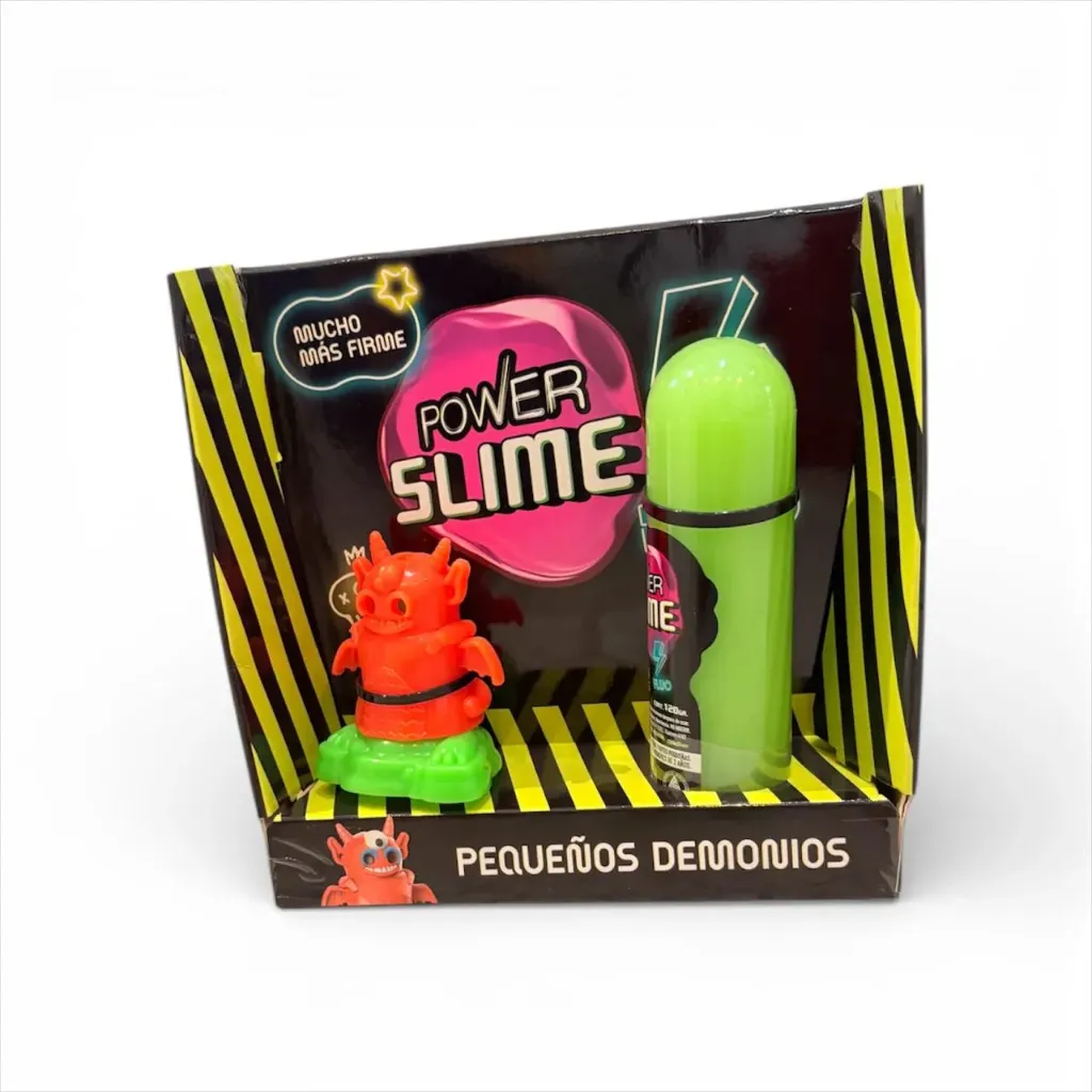 Power slime Demonios (muñeco+slime 90 grs)