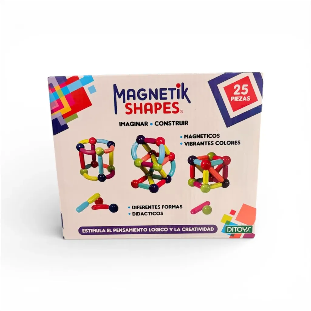 Juego de construcción Magnetik Shapes 25 pzs