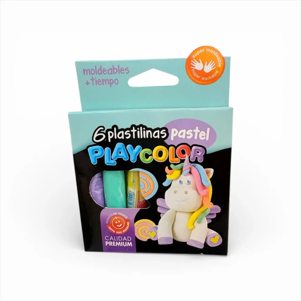 Juego de Plastilina pastel 6 colores