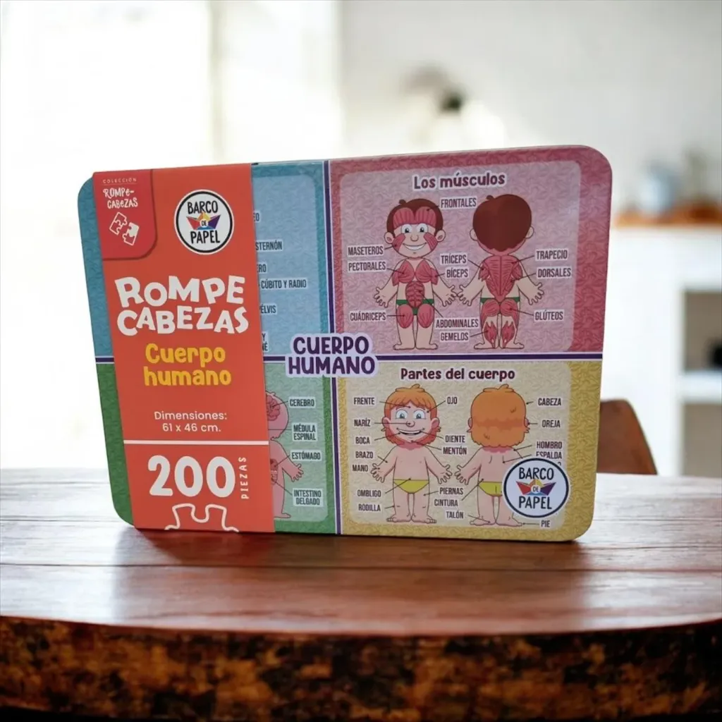 Rompecabezas lata Cuerpo Humano 200 pzs