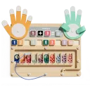 Dedos y perlitas matemáticas Juego Montessori