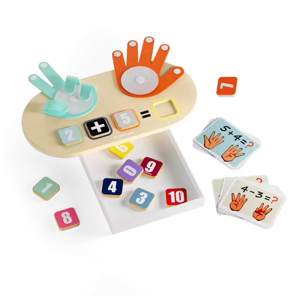 Dedos matemáticos Juego Montessori